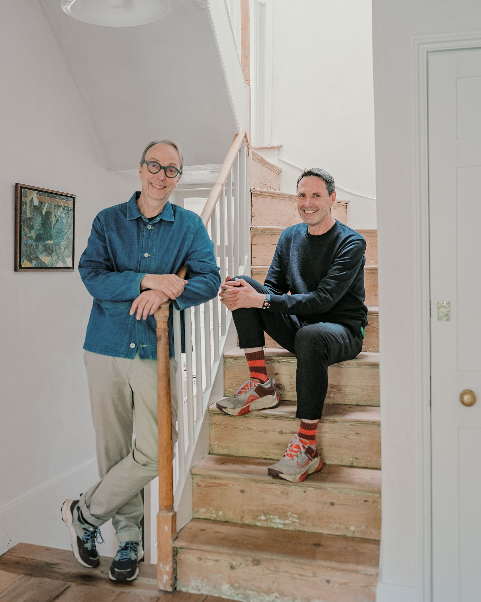 Hampstead house refurbishment, interior client photo on staircase